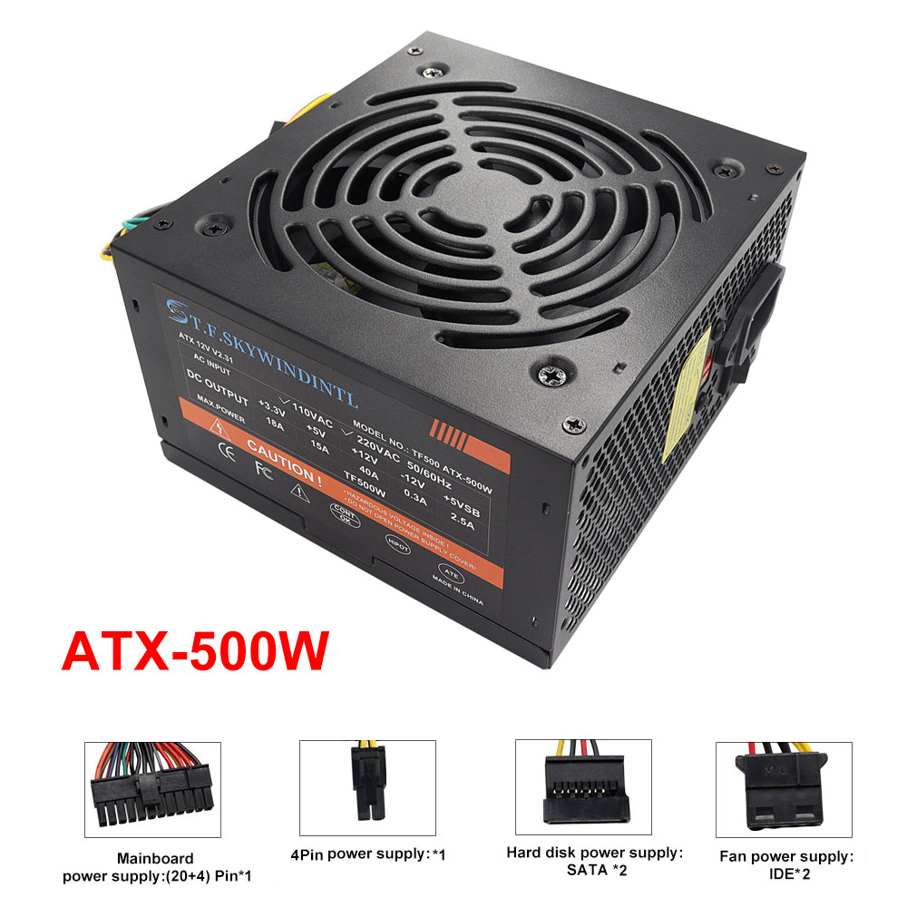 Cheap 500W Black ATX Desktop G - огляд і ціна Power Supply 750W