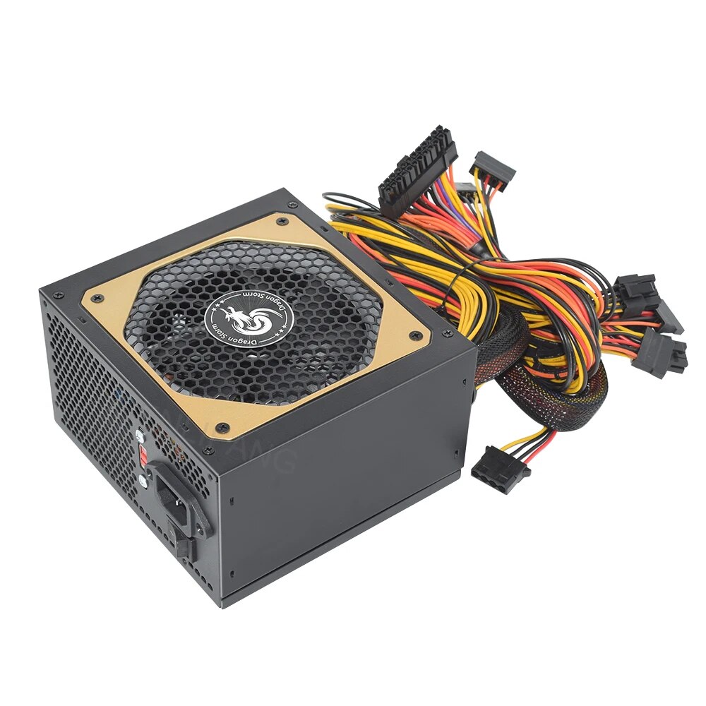 ATX 400W 600W 110-230V RGB 12V - огляд і ціна Power Supply 750W